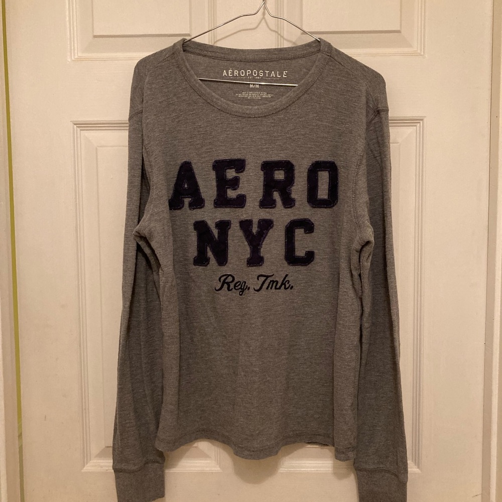 Aeropostale Thermal Style Long Sleeve Shirt